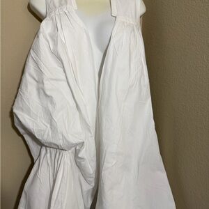 All Saints Spitalfields Misae sleeveless wrap bubble White Dress size 10